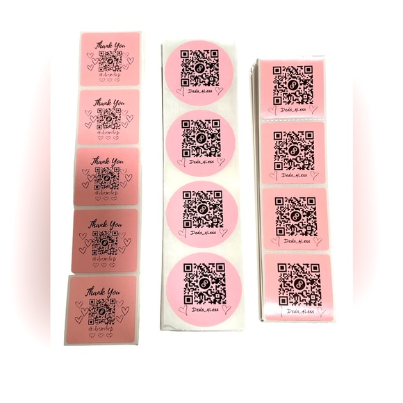 Office 10 2 Personalized Qr Code Labels With Your Name Code Made To